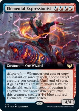 Image for Elemental Expressionist (Extended Art) (Strixhaven: School of Mages) (342) - Magic: The Gathering