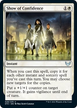 Image for Show of Confidence (Strixhaven: School of Mages) (28) - Magic: The Gathering