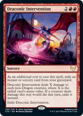 Image for Draconic Intervention (Strixhaven: School of Mages) (96) - Magic: The Gathering