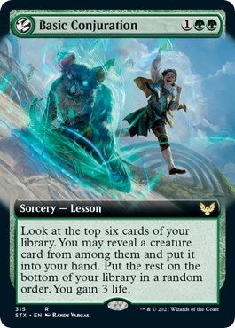 Image for Basic Conjuration (Extended Art) (Strixhaven: School of Mages) (315) - Magic: The Gathering