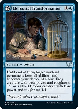 Image for Mercurial Transformation (Strixhaven: School of Mages) (47) - Magic: The Gathering