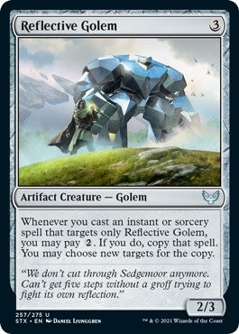 Image for Reflective Golem (Strixhaven: School of Mages) (257) - Magic: The Gathering