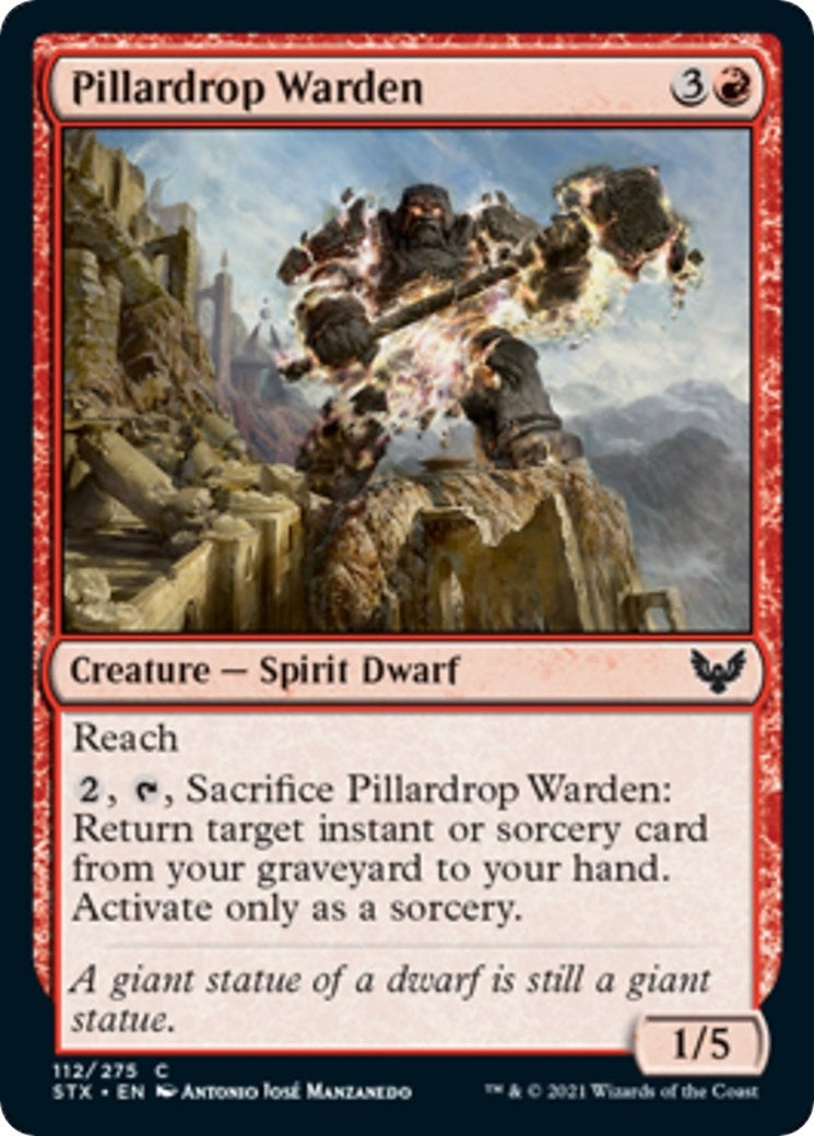 Image for Pillardrop Warden (Strixhaven: School of Mages) (112) - Magic: The Gathering