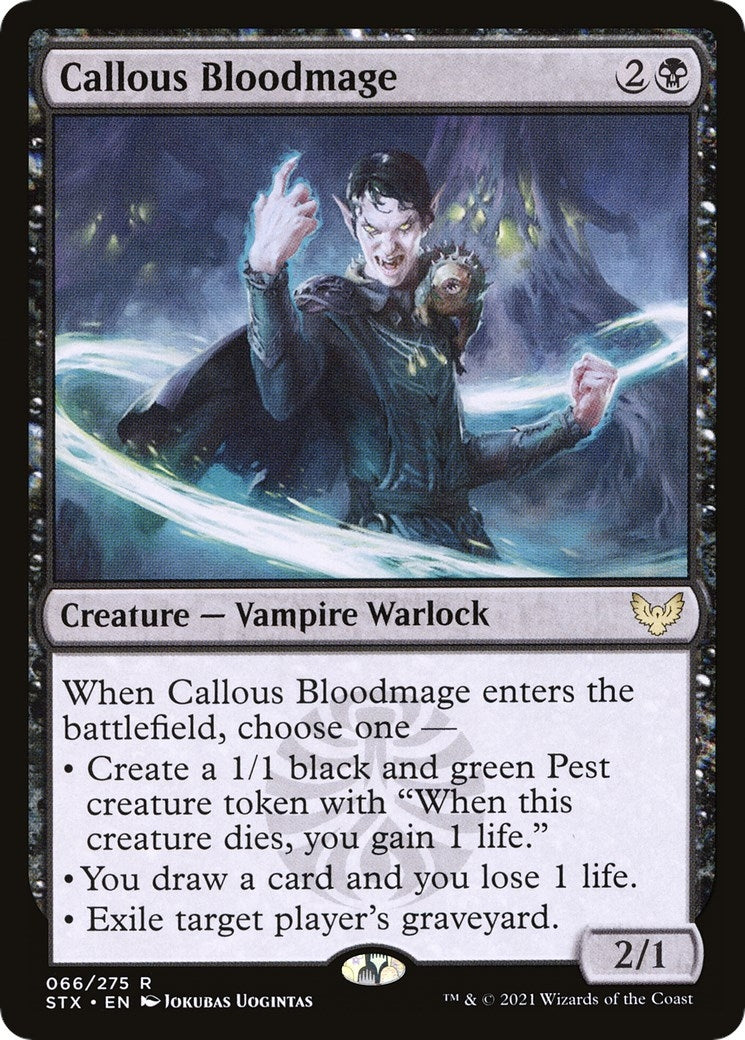 Image for Callous Bloodmage (Strixhaven: School of Mages) (66) - Magic: The Gathering