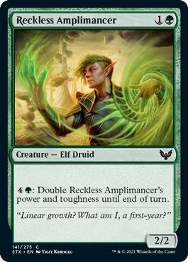 Image for Reckless Amplimancer (Strixhaven: School of Mages) (141) - Magic: The Gathering