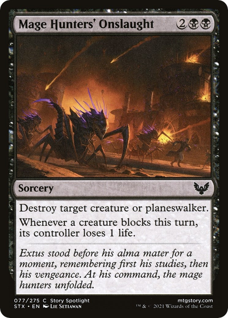 Image for Mage Hunters' Onslaught (Strixhaven: School of Mages) (77) - Magic: The Gathering