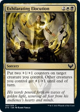 Image for Exhilarating Elocution (Strixhaven: School of Mages) (185) - Magic: The Gathering