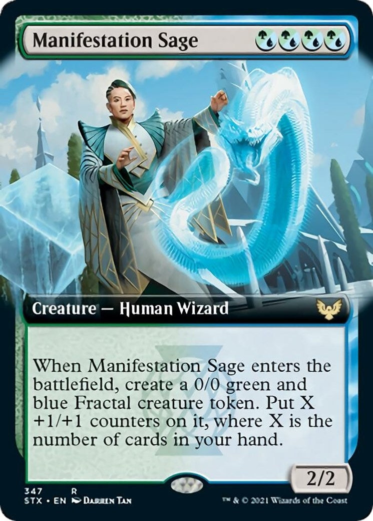 Image for Manifestation Sage (Extended Art) (Strixhaven: School of Mages) (347) - Magic: The Gathering
