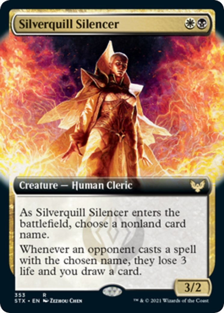 Image for Silverquill Silencer (Extended Art) (Strixhaven: School of Mages) (353) - Magic: The Gathering