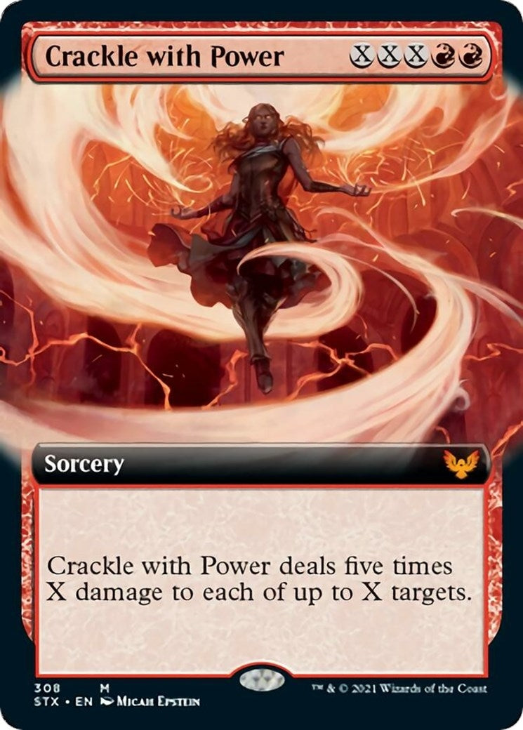 Image for Crackle with Power (Extended Art) (Strixhaven: School of Mages) (308) - Magic: The Gathering