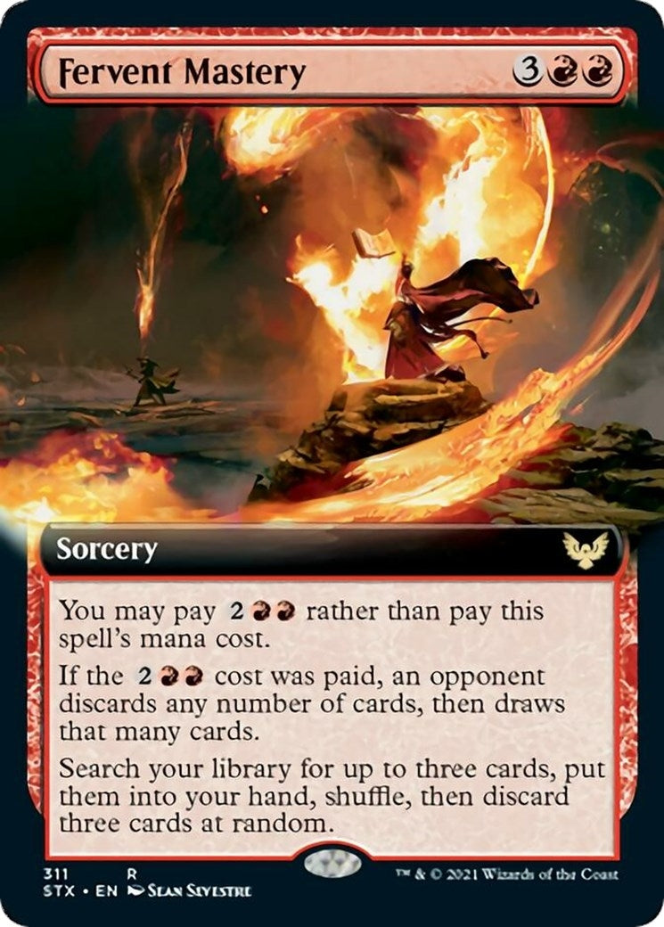 Image for Fervent Mastery (Extended Art) (Strixhaven: School of Mages) (311) - Magic: The Gathering