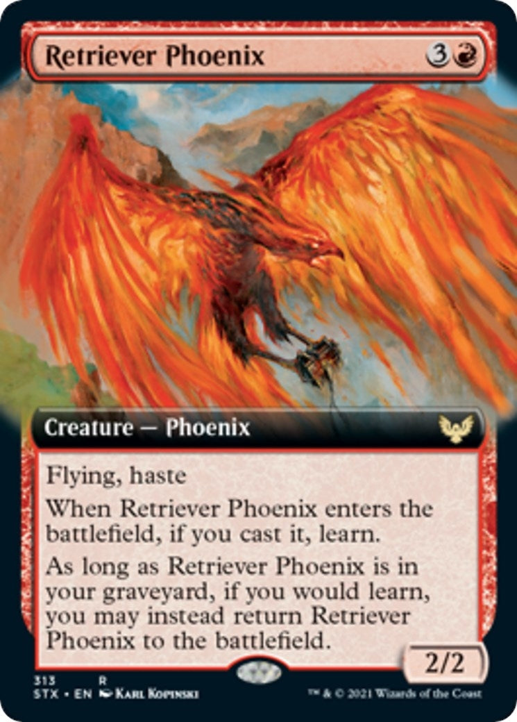 Image for Retriever Phoenix (Extended Art) (Strixhaven: School of Mages) (313) - Magic: The Gathering