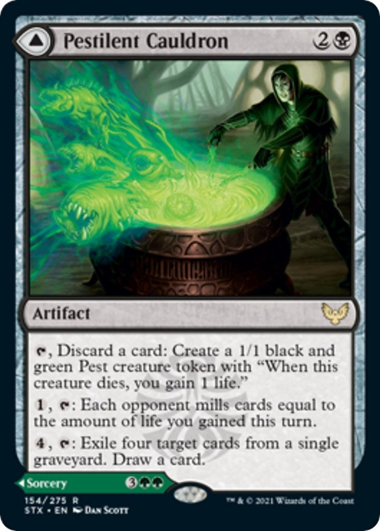 Image for Pestilent Cauldron (Strixhaven: School of Mages) (154) - Magic: The Gathering