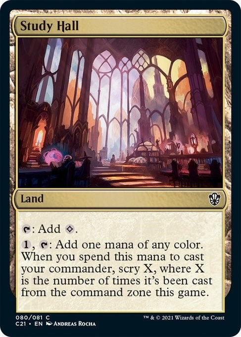 Image for Study Hall (Commander 2021) (80) - Magic: The Gathering