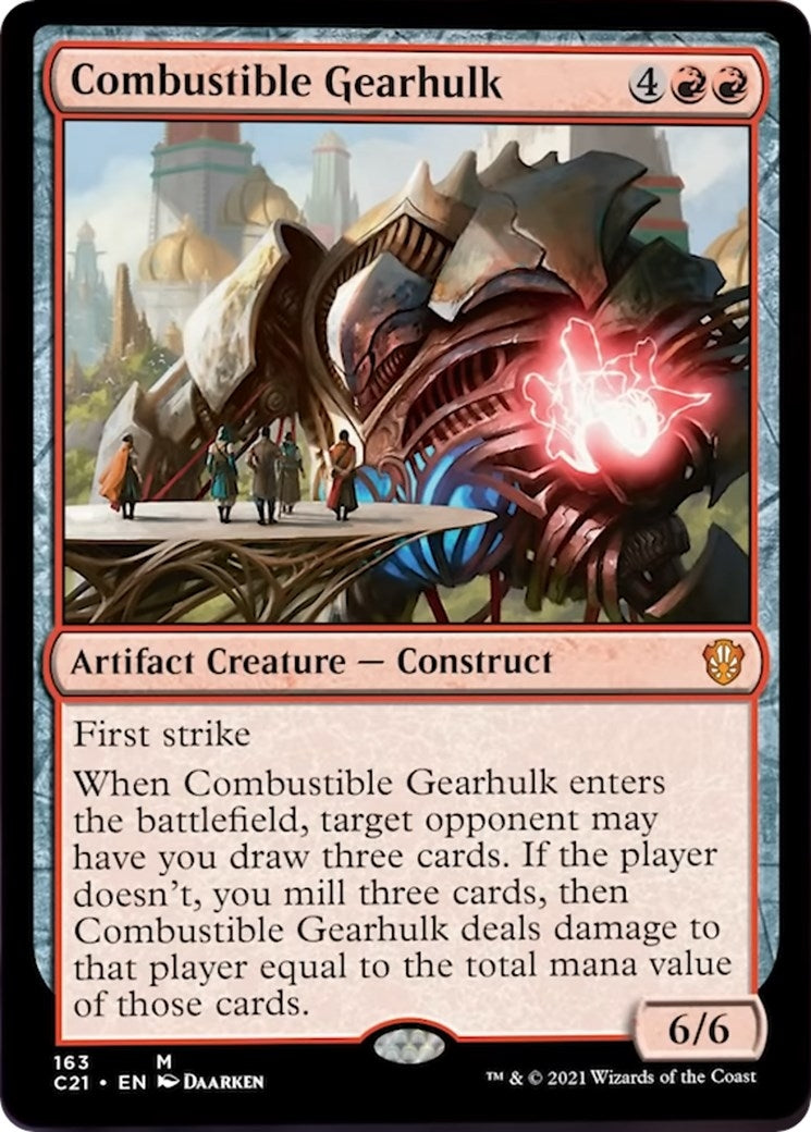 Image for Combustible Gearhulk (Commander 2021) (163) - Magic: The Gathering