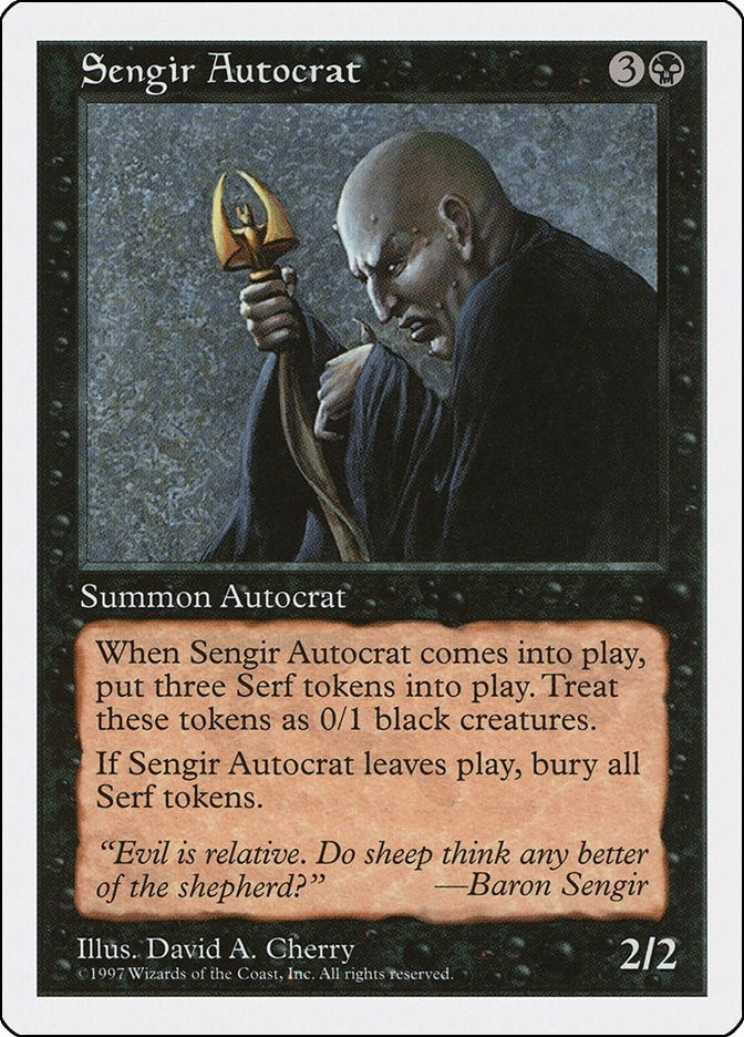 Image for Sengir Autocrat (Fifth Edition) - Magic: The Gathering