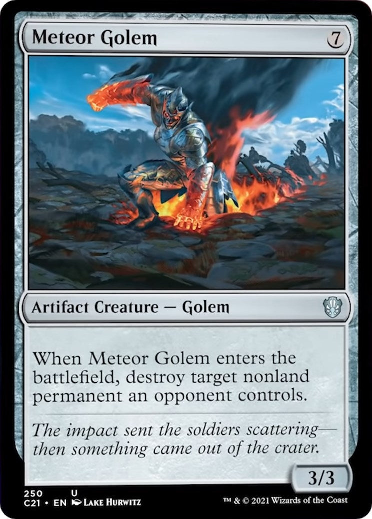 Image for Meteor Golem (Commander 2021) (250) - Magic: The Gathering