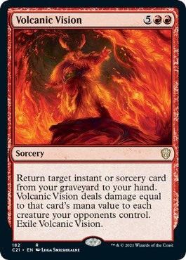 Image for Volcanic Vision (Commander 2021) (182) - Magic: The Gathering