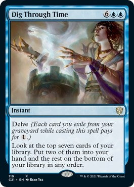 Image for Dig Through Time (Commander 2021) (119) - Magic: The Gathering