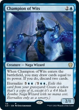 Image for Champion of Wits (Commander 2021) (116) - Magic: The Gathering