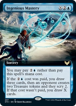 Image for Ingenious Mastery (Extended Art) (Strixhaven: School of Mages) (297) - Magic: The Gathering