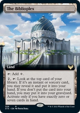 Image for The Biblioplex (Extended Art) (Strixhaven: School of Mages) (359) - Magic: The Gathering