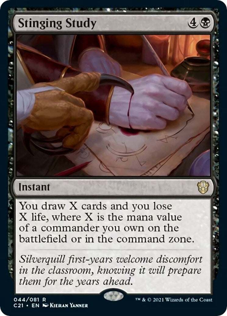 Image for Stinging Study (Commander 2021) (44) - Magic: The Gathering