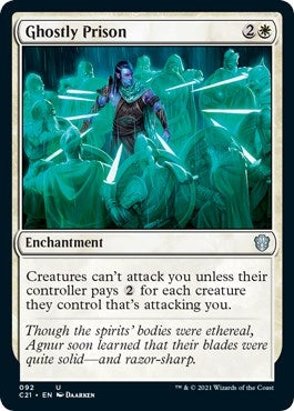 Image for Ghostly Prison (Commander 2021) (92) - Magic: The Gathering