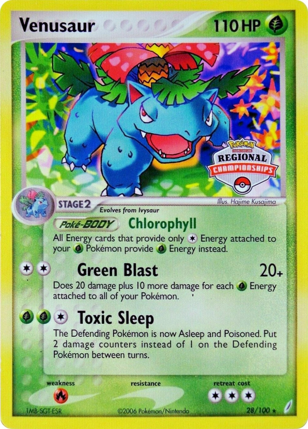 Image for Venusaur - 28/100 (Regional Championships) (League & Championship Cards) (028/100) - Pokemon