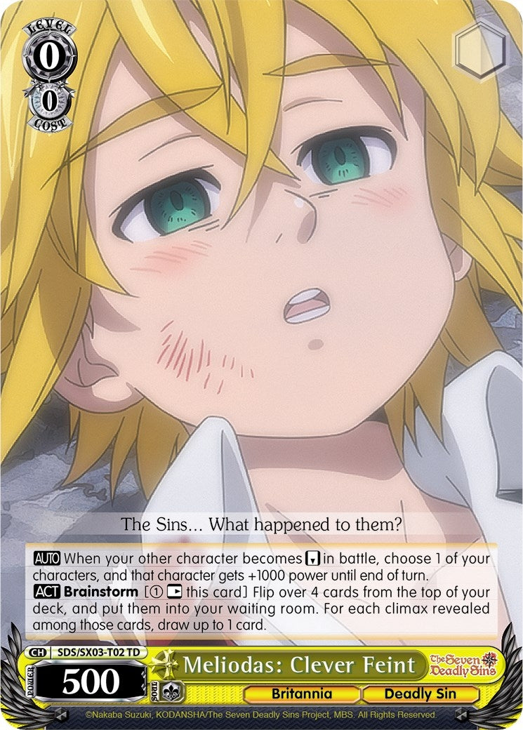 Image for Meliodas: Clever Feint (The Seven Deadly Sins) (SDS/SX03-T02 TD) - Weiss Schwarz