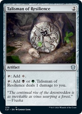 Image for Talisman of Resilience (Commander 2021) (270) - Magic: The Gathering