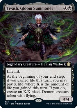 Image for Tivash, Gloom Summoner (Extended Art) (Commander 2021) (372) - Magic: The Gathering
