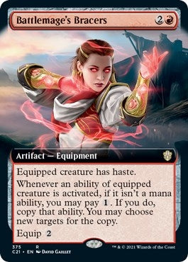 Image for Battlemage's Bracers (Extended Art) (Commander 2021) (375) - Magic: The Gathering