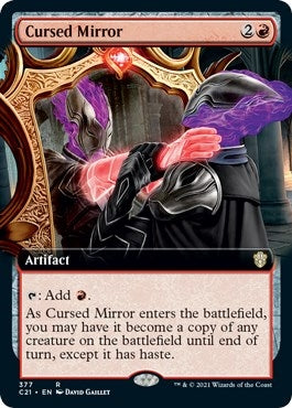 Image for Cursed Mirror (Extended Art) (Commander 2021) (377) - Magic: The Gathering