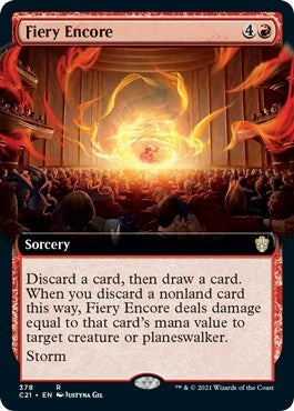 Image for Fiery Encore (Extended Art) (Commander 2021) (378) - Magic: The Gathering