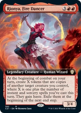 Image for Rionya, Fire Dancer (Extended Art) (Commander 2021) (382) - Magic: The Gathering