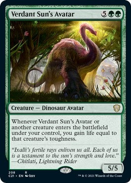 Image for Verdant Sun's Avatar (Commander 2021) (208) - Magic: The Gathering