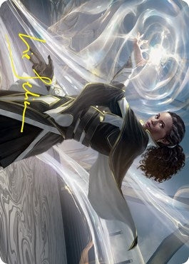 Image for Clever Lumimancer Art Card (Gold-Stamped Signature) (Art Series: Strixhaven) (2) - Magic: The Gathering