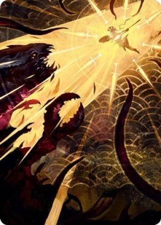 Image for Defiant Strike Art Card (Art Series: Strixhaven) (62) - Magic: The Gathering