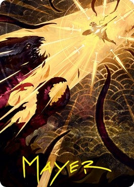 Image for Defiant Strike Art Card (Gold-Stamped Signature) (Art Series: Strixhaven) (62) - Magic: The Gathering