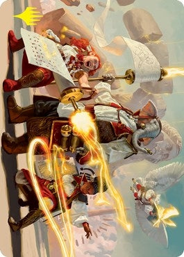 Image for Lorehold Command Art Card (Gold-Stamped Signature) (Art Series: Strixhaven) (31) - Magic: The Gathering