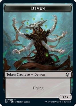 Image for Demon // Fungus Beast Double-Sided Token (Commander 2021) (7 // 15) - Magic: The Gathering