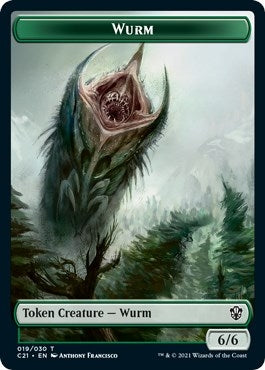 Image for Wurm // Kraken Double-Sided Token (Commander 2021) (19 // 4) - Magic: The Gathering