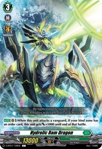 Image for Hydrolic Ram Dragon (D-BT01: Genesis of the Five Greats) (D-BT01/109EN) - Cardfight Vanguard