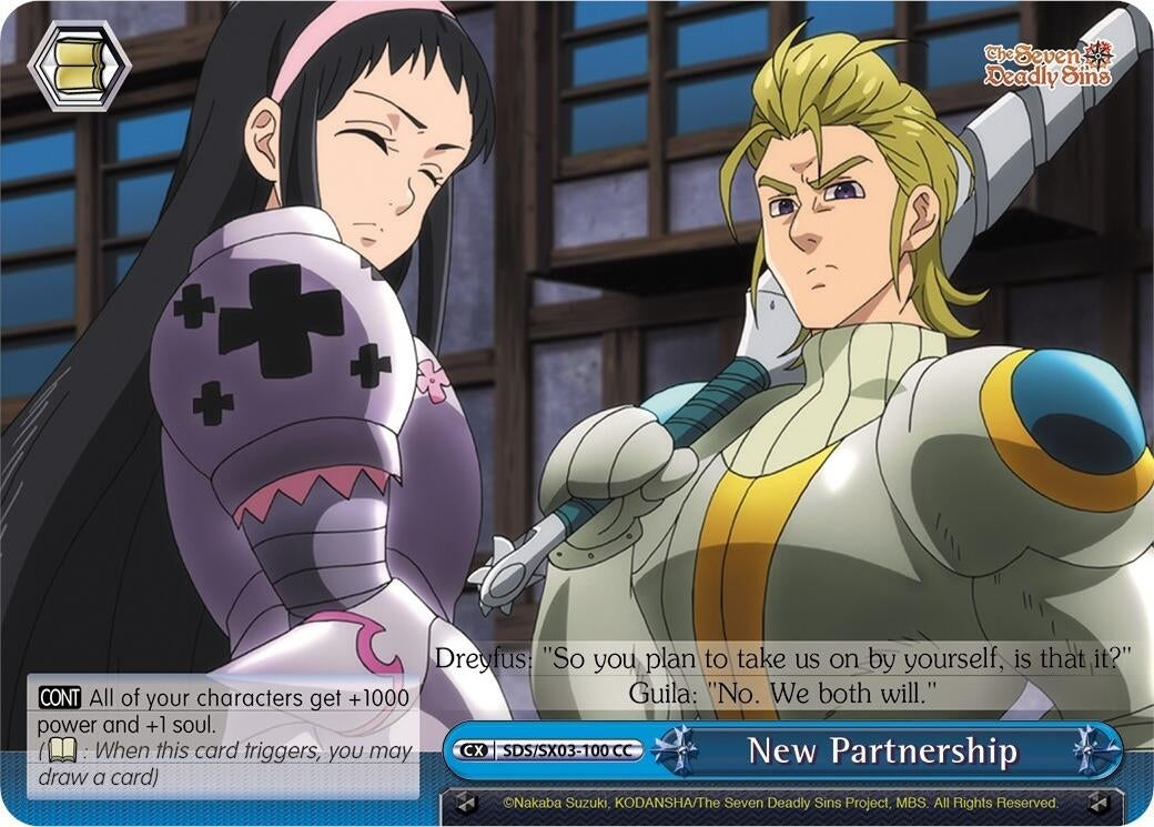 Image for New Partnership (The Seven Deadly Sins) (SDS/SX03-100 CC) - Weiss Schwarz