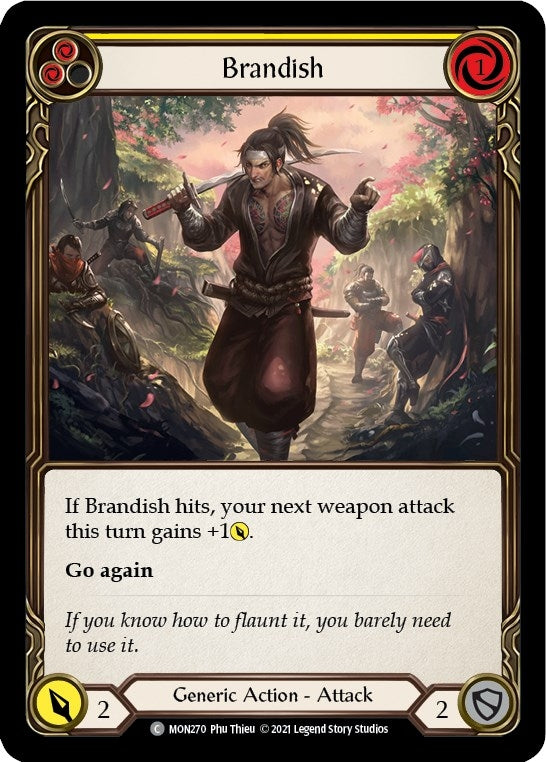 Image for Brandish (Yellow) (Monarch) (MON270) - Flesh and Blood TCG