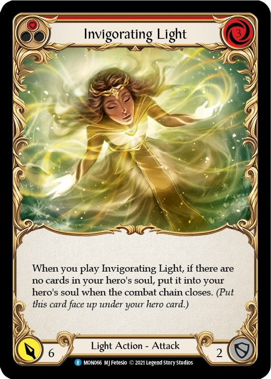 Image for Invigorating Light (Red) (Monarch) (MON066) - Flesh and Blood TCG