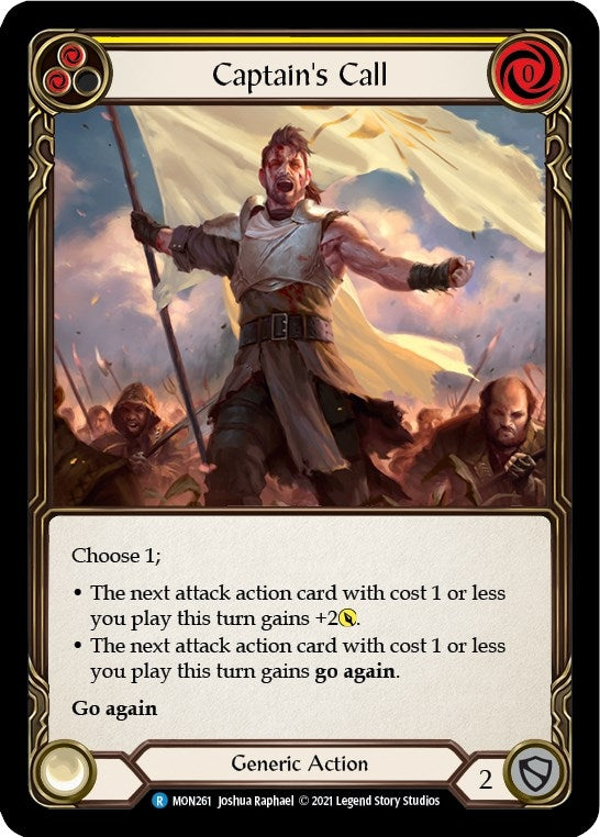 Image for Captain's Call (Yellow) (Monarch) (MON261) - Flesh and Blood TCG