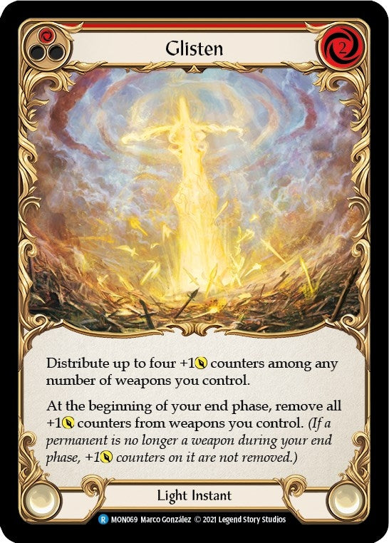 Image for Glisten (Red) (Monarch) (MON069) - Flesh and Blood TCG