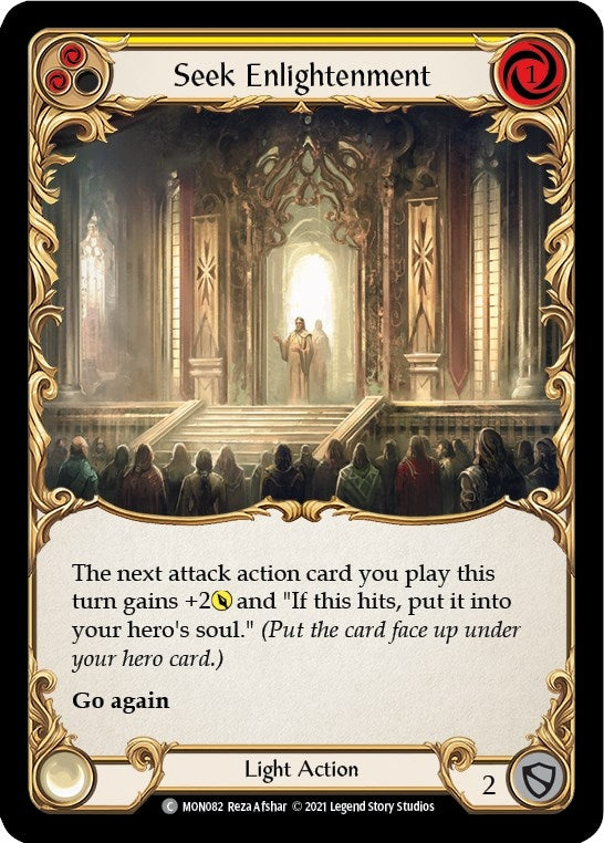 Image for Seek Enlightenment (Yellow) (Monarch) (MON082) - Flesh and Blood TCG